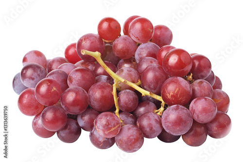 Obraz na płótnie Red grapes isolated on white w salonie