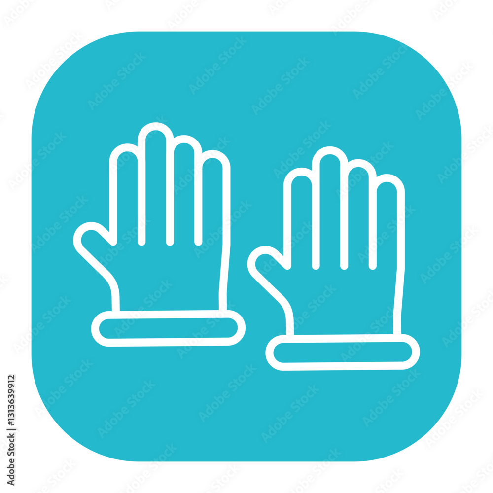 Obraz premium Protective Gloves Icon