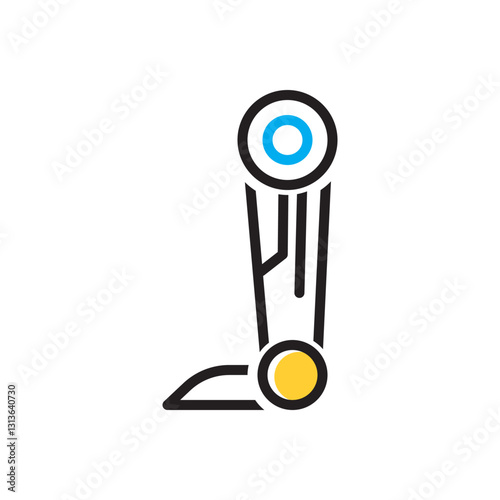 Multi color icon for prosthesis