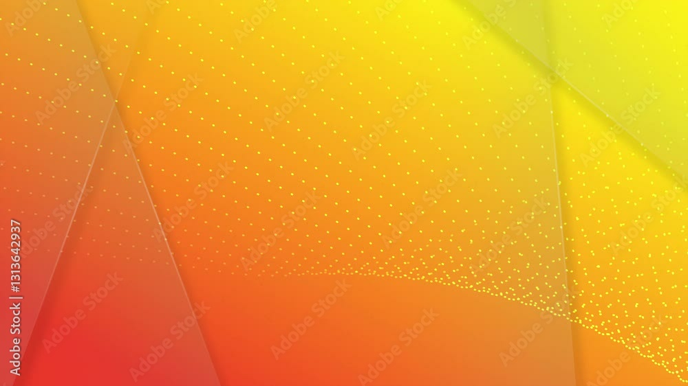 4k of orange dots wave gradient animation background