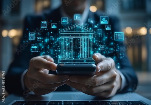 Mobile Banking  Digital Finance  Online Transactions  Fintech App