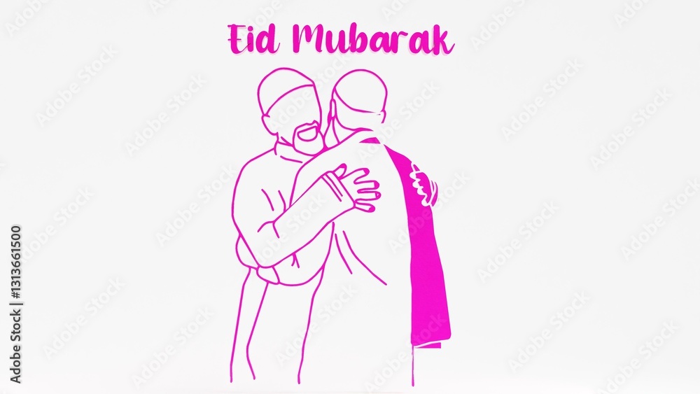 Celebrate Eid Mubarak with this touching image of two Muslim brothers hugging on Eid Day. A perfect symbol of love, faith, and unity. Ideal for Eid celebrations, family bonds, and Islamic holiday proj Celebrate Eid Mubarak with this touching image of two Muslim brothers hugging on Eid Day. A perfect symbol of love, faith, and unity. Ideal for Eid celebrations, family bonds, and Islamic holiday proj
