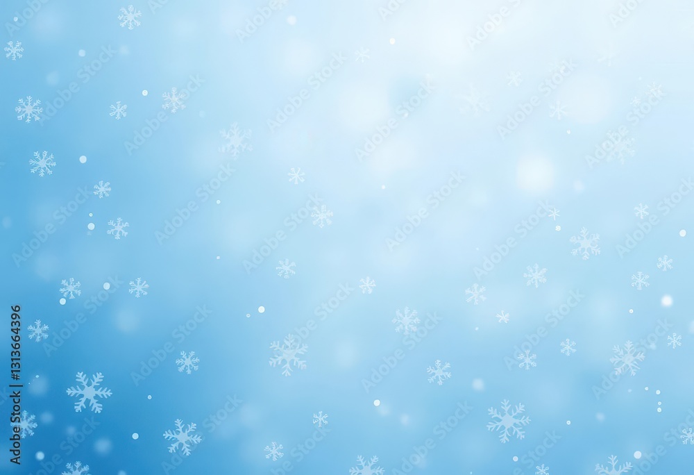 Subtle snowflake pattern on a soft, frosted blue background, cold, sky Subtle snowflake pattern on a soft, frosted blue background, cold, sky