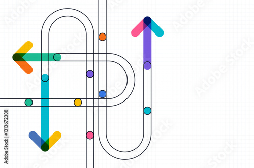 Abstract arrow direction. Business investment to success. financial data graph strategy. Technology background. High speed.