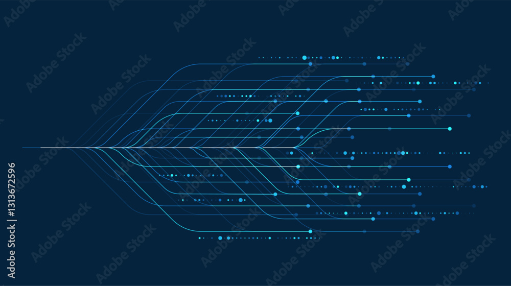 Foto Big data visualization