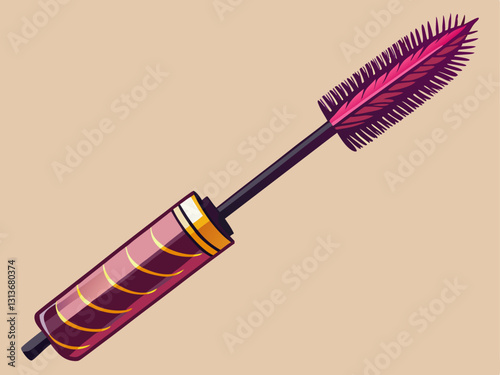 beautifully designed mascara tube with long