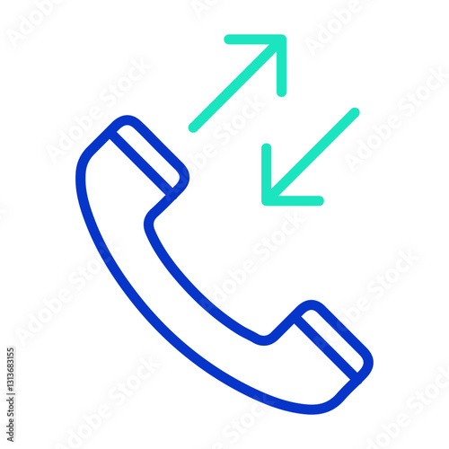 Conversation outline dual color icon