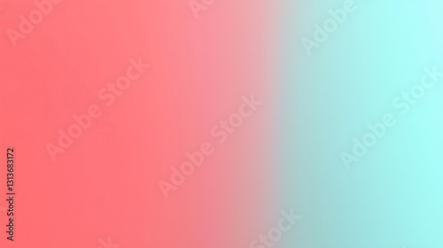 Soft Color Gradient of Coral and Aqua for Modern Background Design