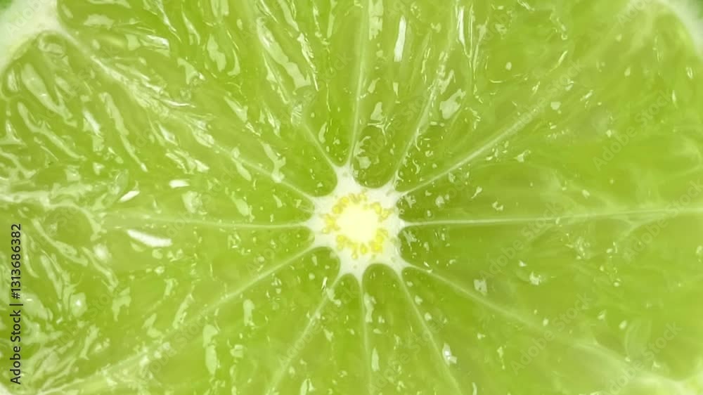 Close-up of a sliced lime Close-up of a sliced lime