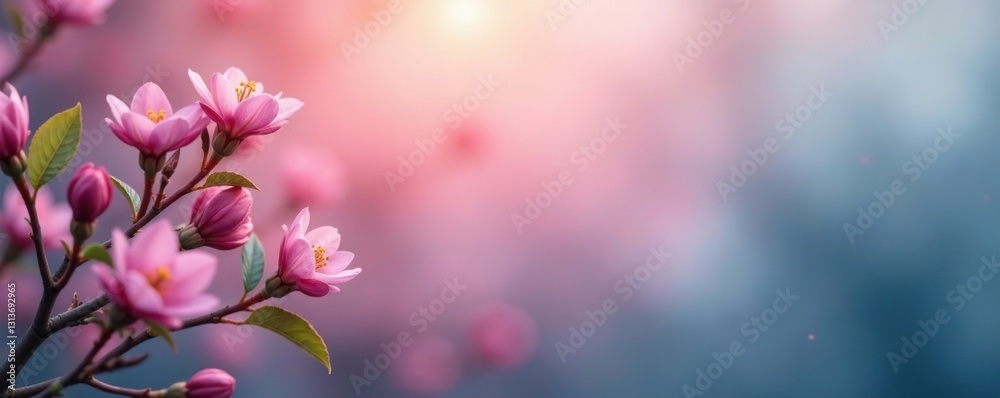 Soft focus, pastel hues, slightly smudged edges, blurred background, calm, romantic