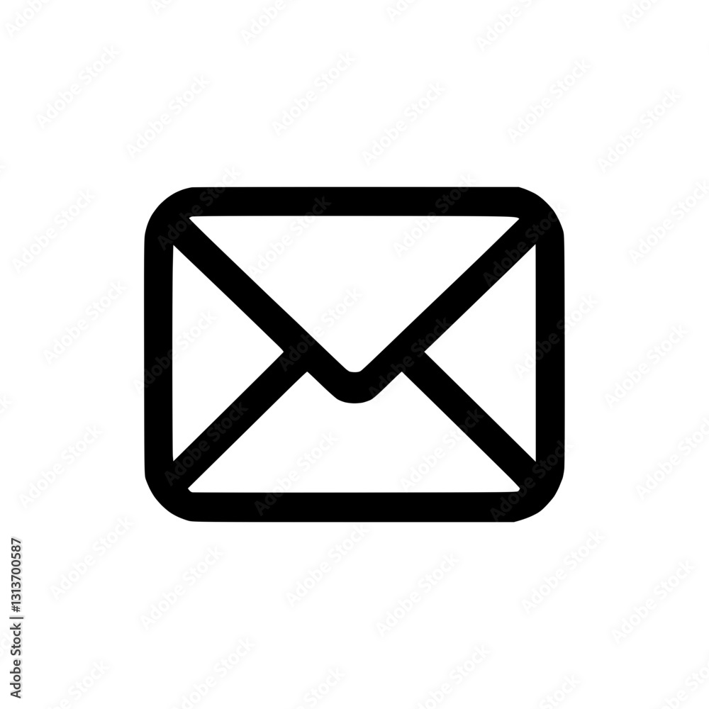 Envelope outline icon, symbol of communication and correspondence Envelope outline icon, symbol of communication and correspondence