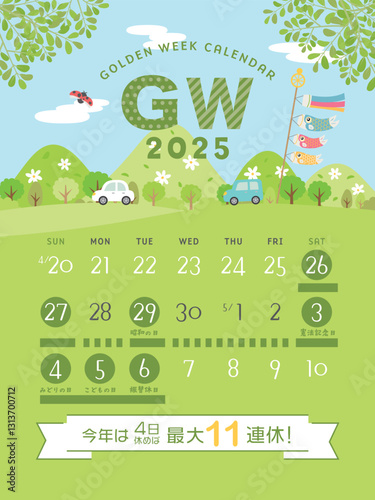 2025年　ゴールデンウィーク日程