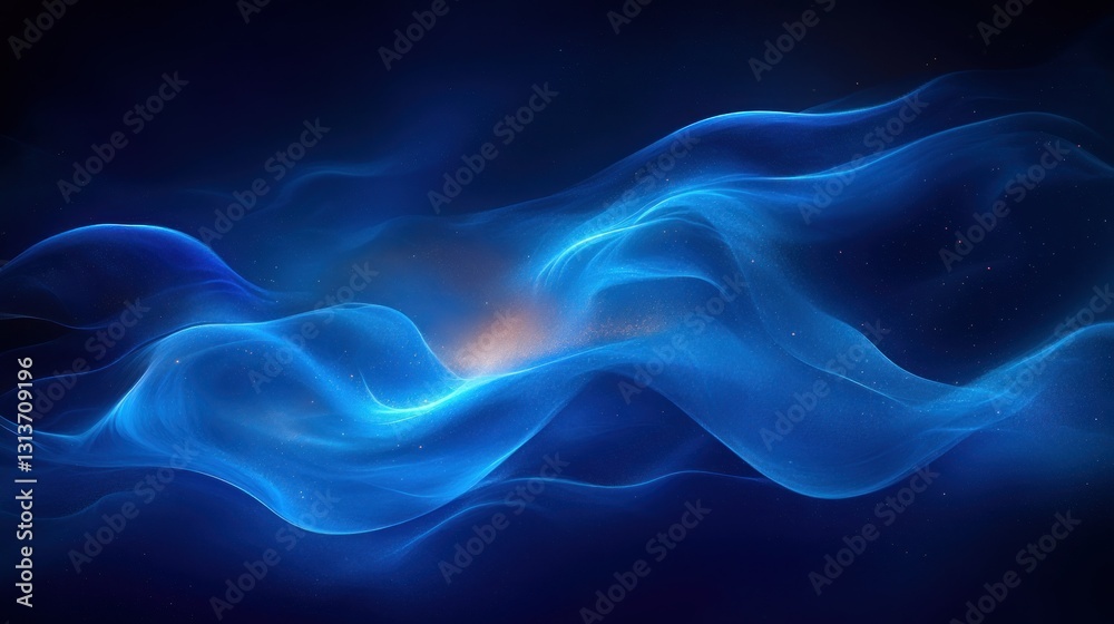 Abstract flowing blue waves Abstract flowing blue waves