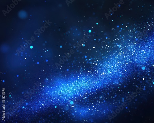Wallpaper Mural Stunning blue cosmic background full of sparkling stars, glowing particles, and ethereal light for imaginative and artistic design projects Torontodigital.ca