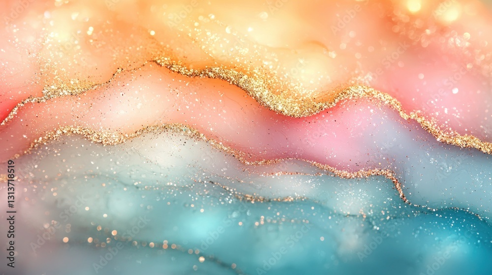 Fototapeta premium Abstract Liquid Resin Art