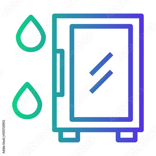 fridge Line Gradient Icon
