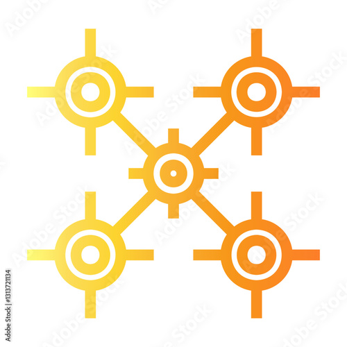blood cells Line Gradient Icon