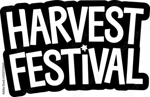 Harvest Festival Sticker.