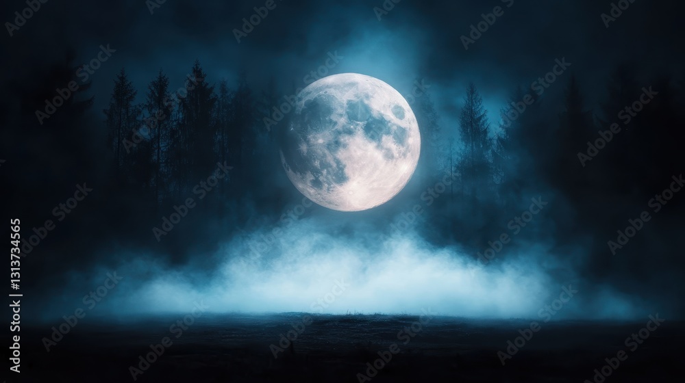 A stunning view of a bright moon rising over a misty forest, offering an enchanting, tranquil moment that evokes a sense of wonder and connection with nature. A stunning view of a bright moon rising over a misty forest, offering an enchanting, tranquil moment that evokes a sense of wonder and connection with nature.