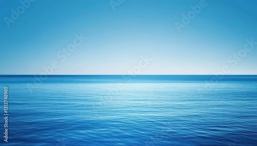Wallpaper Mural Tranquil blue sea under clear sky, representing serenity and relaxation with gentle waves and calm atmosphere for peaceful coastal experiences Torontodigital.ca