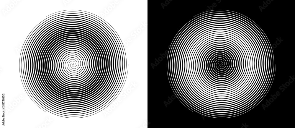 Fotografie Abstract background with lines in spiral