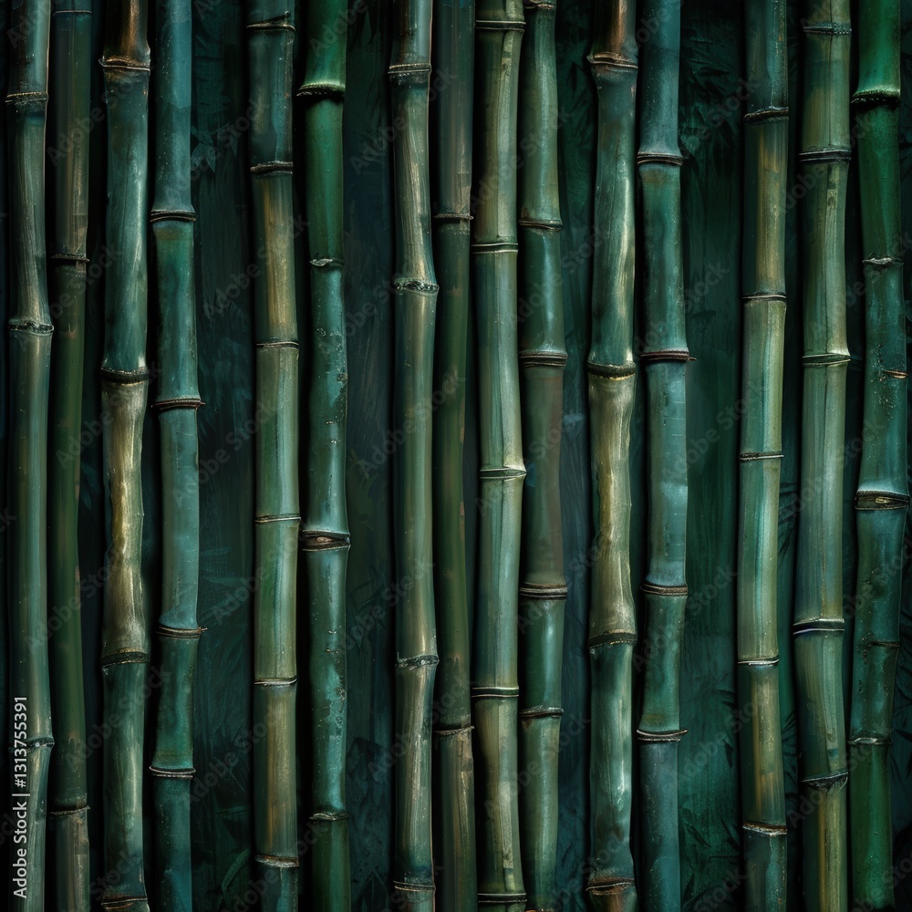 Vertical bamboo stalks creating a natural backdrop Vertical bamboo stalks creating a natural backdrop
