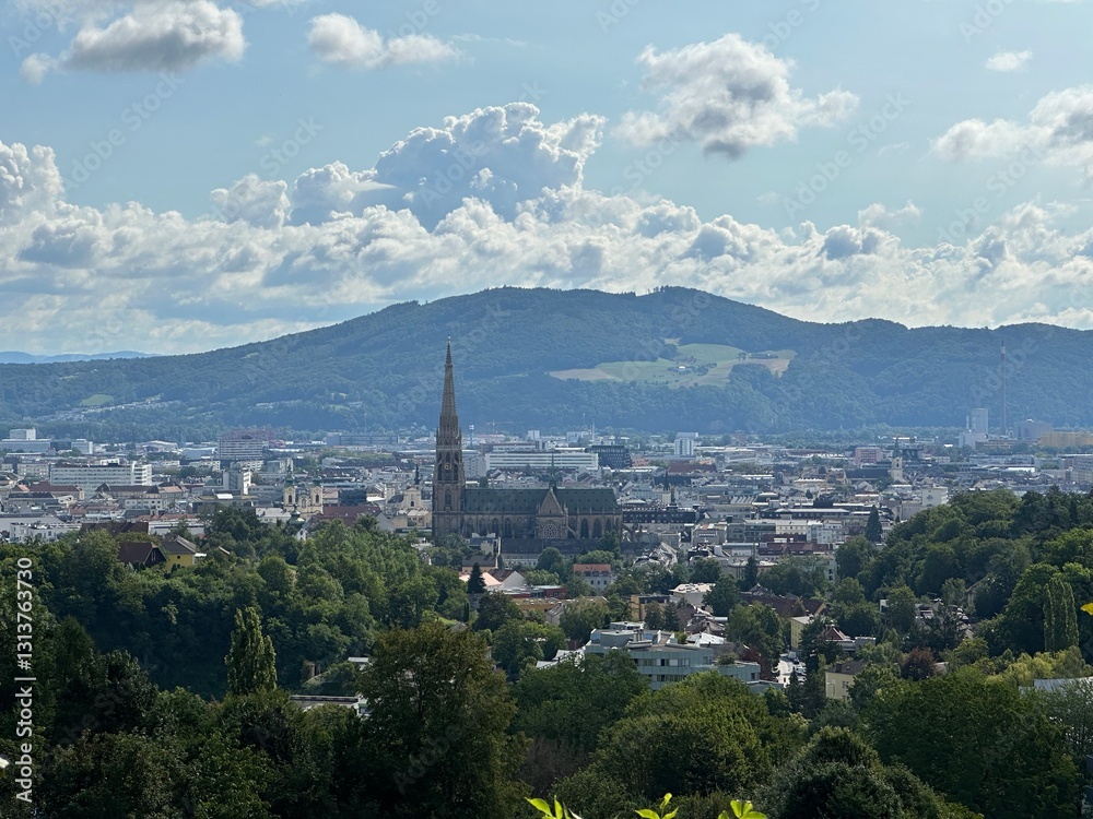 Obraz premium Blick auf die Stadt