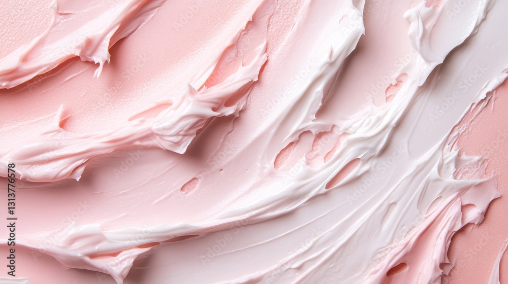 This image showcases a smooth, creamy pastel texture blending shades of pink and white, evoking a sense of serenity and calmness, ideal for beauty or skincare themes. This image showcases a smooth, creamy pastel texture blending shades of pink and white, evoking a sense of serenity and calmness, ideal for beauty or skincare themes.