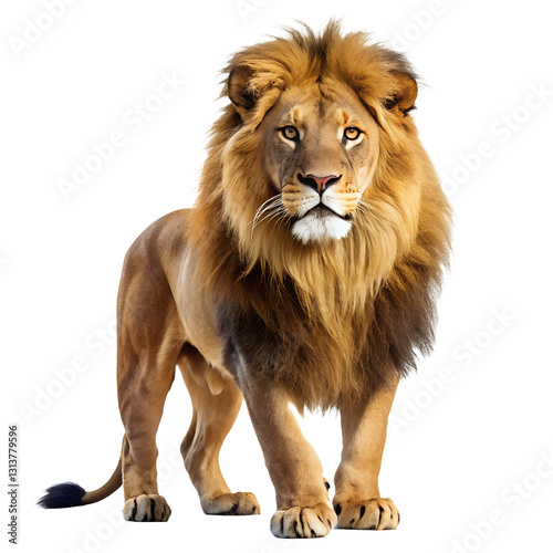 lion isolated on white background
