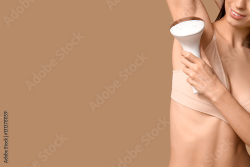 Young woman with modern pho...