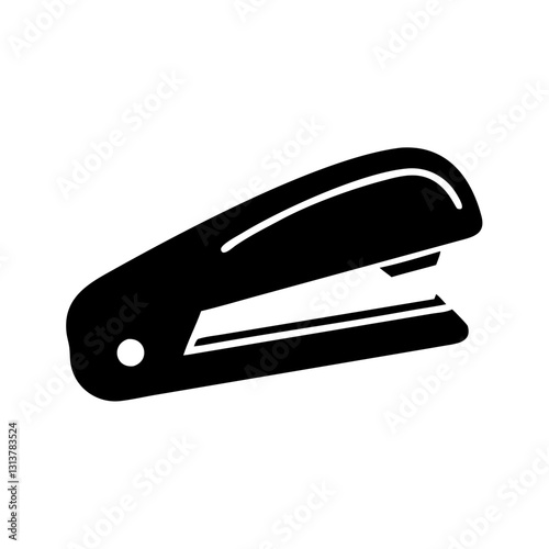 stapler icon, stapler silhouette vector illustration -stapler Editable Vector Illustration.