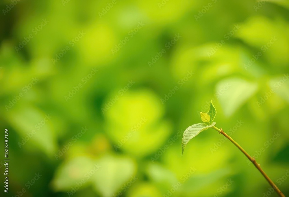 Soft-focus green nature backdrop, blurred vibrant blob, single leaf detail, fresh, backdrop Soft-focus green nature backdrop, blurred vibrant blob, single leaf detail, fresh, backdrop
