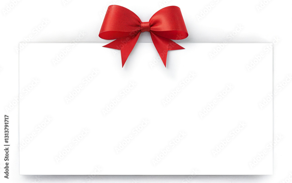 ribbon bow greeting card mockup on transparent background ribbon bow greeting card mockup on transparent background