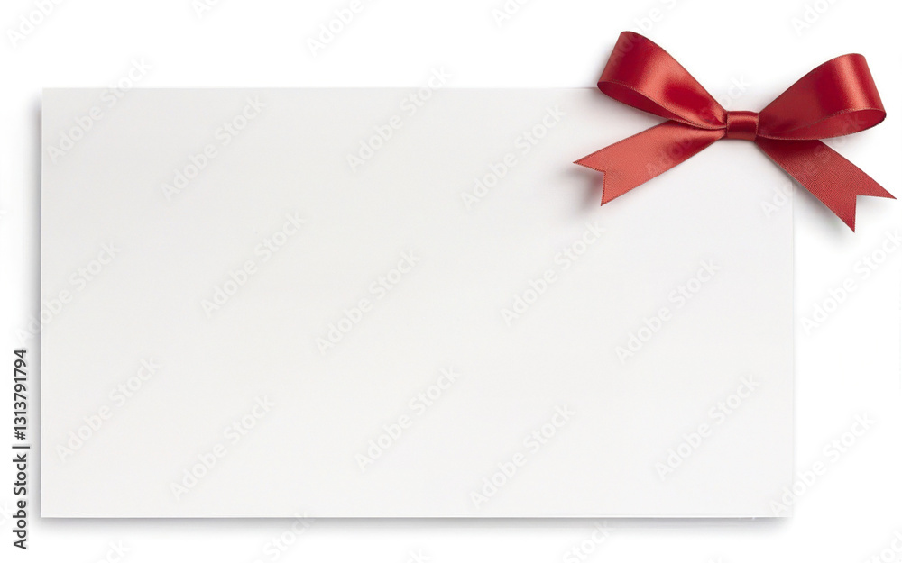 ribbon bow greeting card mockup on transparent background ribbon bow greeting card mockup on transparent background