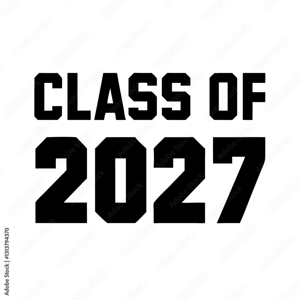 Class of 2027 Digital Sticker for Merch & Class of 2027 Digital Sticker for Merch &