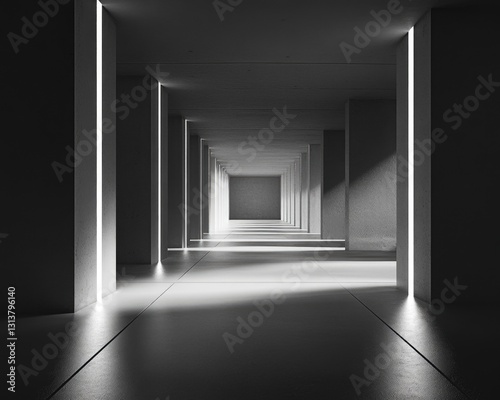 A long, dimly lit hallway with no one in sight