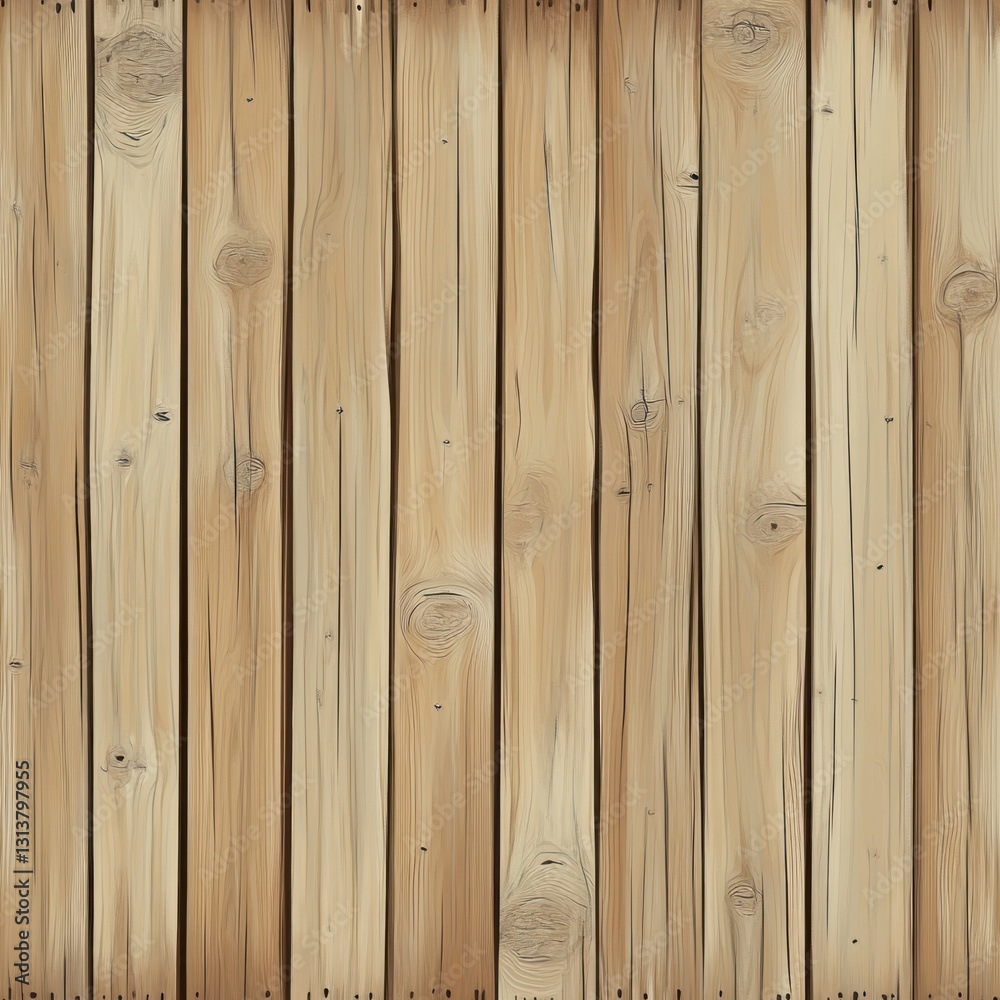 Fototapeta premium Seamless light brown wood plank texture.
