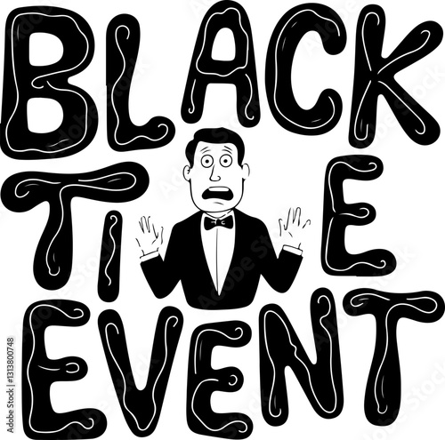 Black Tie Event - Anxious Man.