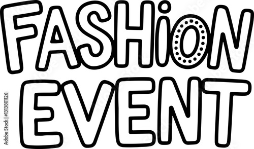 Fashion Event Announcement.
