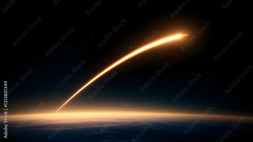 Rocket launch trail forming a jellyfish shape in twilight, with glowing vibrant colors against a darkening sky, symbolizing innovation and the power of space exploration.
Rocket launch trail forming a jellyfish shape in twilight, with glowing vibrant colors against a darkening sky, symbolizing innovation and the power of space exploration.