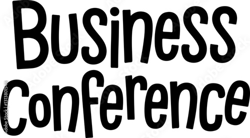 Business Conference Sticker.