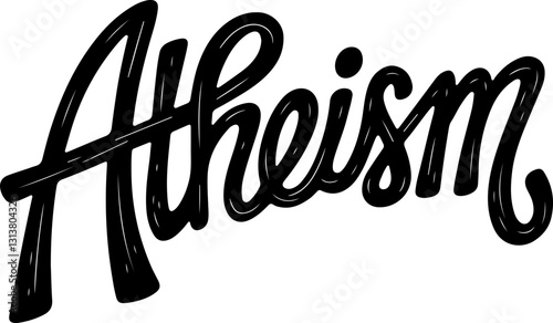 Atheism Hand Lettering.