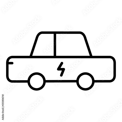 electric vehicle car illustration