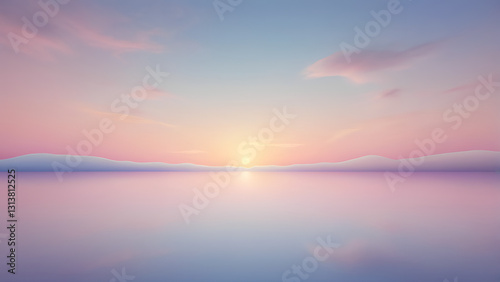 Sunset Sky Pastel Gradient Background