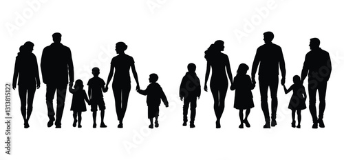 family members silhouette