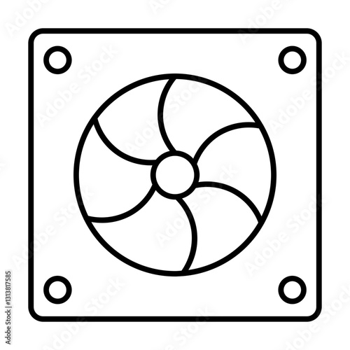 fan line icon