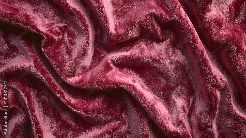 Fototapeta premium This sumptuous crushed velvet gives off a classy vibe with its soft luster that plays with light brilliantly,