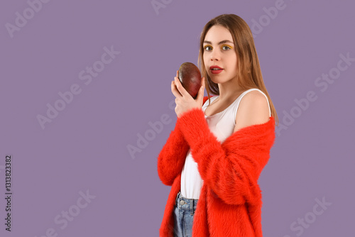 Beautiful young woman with ...