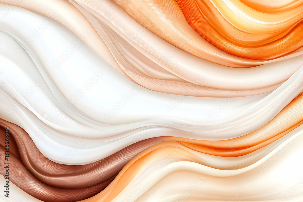 Abstract swirling creamy textures in warm, earthy tones Abstract swirling creamy textures in warm, earthy tones