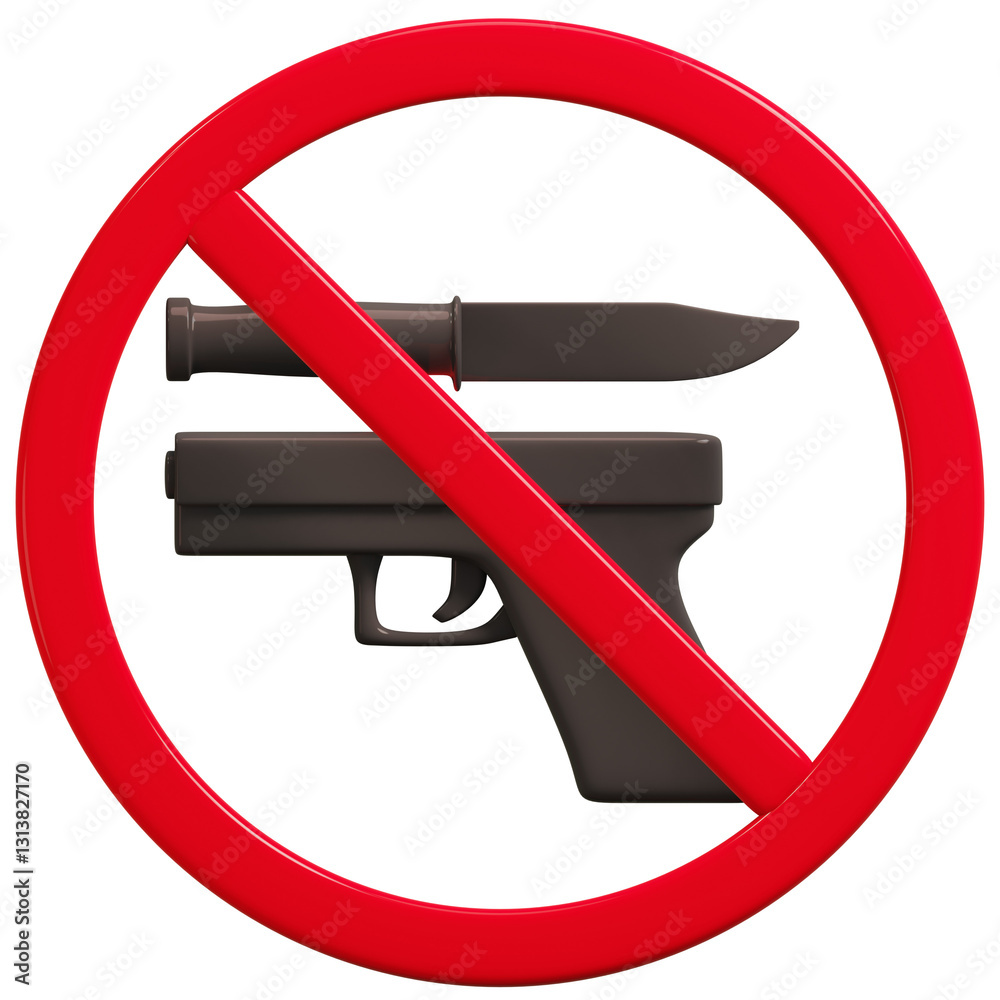 No Weapons Sign No Weapons Sign